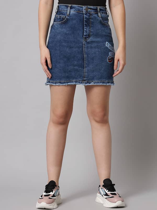jean mini skirts